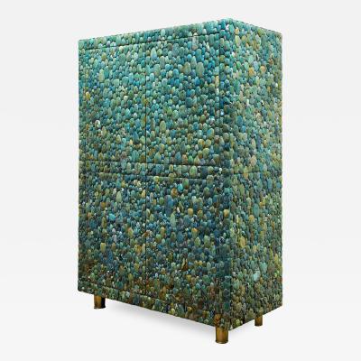  KAM TIN Unique turquoise Buffet Cabinet by KAM TIN