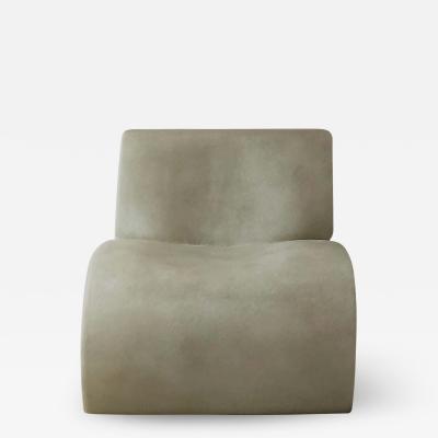  KARSTUDIO WHITE CURL UP LOUNGE CHAIR BY KARSTUDIO