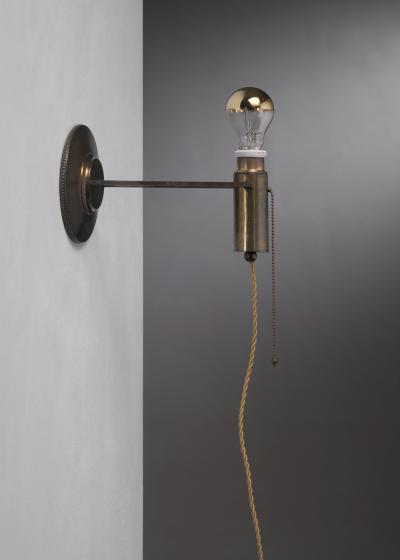  KORU HELSINKI Eino Schroderus brass wall lamp for Koru