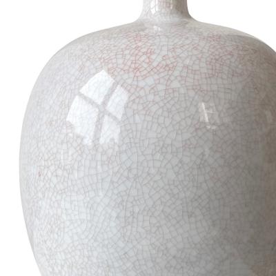 Kaestner Mid 20th Century Modern Lamp with Craquel Glaze by Kaestner Saxonia