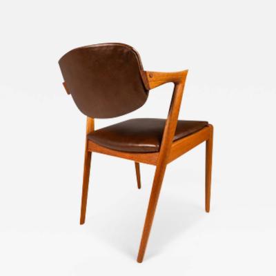  Kai Kristiasen Danish Modern Kai Kristiasen Model 42 Teak Dining Chair