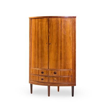  Kai Kristiasen Kai Kristiansen Mid Century Danish Rosewood Corner Cabinet