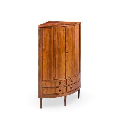  Kai Kristiasen Kai Kristiansen Mid Century Danish Rosewood Corner Cabinet