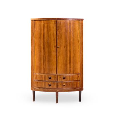  Kai Kristiasen Kai Kristiansen Mid Century Danish Rosewood Corner Cabinet