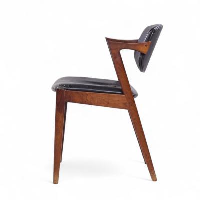  Kai Kristiasen Kai Kristiansen Model 42 Mid Century Danish Rosewood Dining Chairs Pair