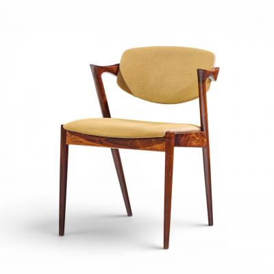  Kai Kristiasen Kai Kristiansen Model 42 Mid Century Danish Rosewood Z Chairs Set of 4