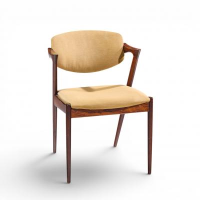  Kai Kristiasen Kai Kristiansen Model 42 Mid Century Danish Rosewood Z Chairs Set of 4