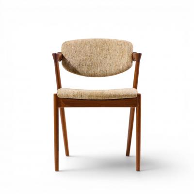 Kai Kristiasen Kai Kristiansen Model 42 Mid Century Danish Teak Z Dining Chairs Set of 6