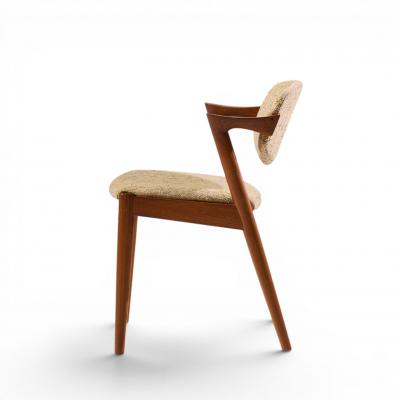  Kai Kristiasen Kai Kristiansen Model 42 Mid Century Danish Teak Z Dining Chairs Set of 6