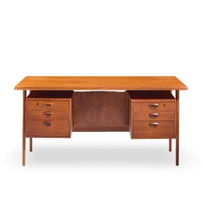  Kai Kristiasen Kai Kristiansen for FM M bler Model FM60 Mid Century Danish Teak Floating Desk