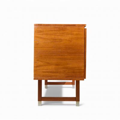  Kai Kristiasen Kai Kristiansen for Feldballes M belfabrik Danish Teak and Brass Credenza