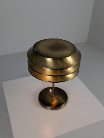  Kai Ruokonen Kai Ruokonen Finnmark Slated Table Lamp Full Brass Orno 1970s