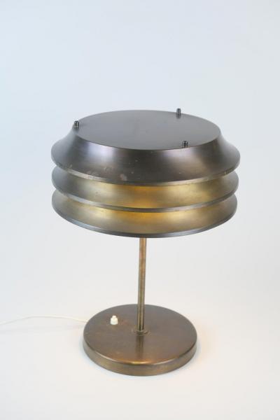  Kai Ruokonen Kai Ruokonen Finnmark Table Lamp Full Brass with Stunning Patina Orno 1970s
