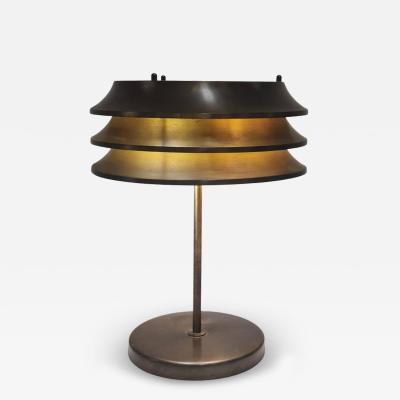 Kai Ruokonen Kai Ruokonen Finnmark Table Lamp Full Brass with Stunning Patina Orno 1970s