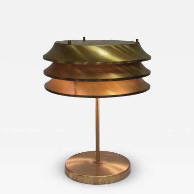  Kai Ruokonen Kai Ruokonen Finnmark Table Lamp in Full Brass Orno 1970s