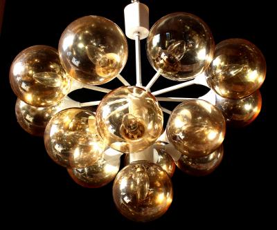  Kaiser Grand Kaiser Sputnik Organic Chandelier Germany 1970s
