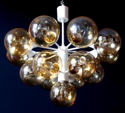  Kaiser Grand Kaiser Sputnik Organic Chandelier Germany 1970s