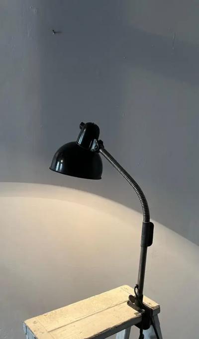  Kaiser Idell Kaiser Leuchten Kaiser Co German Mid Century Christian Dell Bauhaus Clamp Lamp 6470 circa 1930