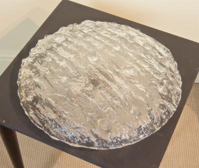  Kaiser Idell Kaiser Leuchten Kaiser Co Heavily Textured Domed Ice Glass Flushmount