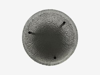 Kaiser Idell Kaiser Leuchten Kaiser Co Kaiser Leuchten Textured Glass Nickel Pendant Light Germany 1960s