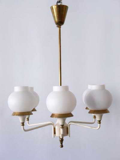 Kaiser Idell Kaiser Leuchten Kaiser Co Mid Century Modern Six Armed Tulipan Pendant Lamp or Chandelier by Kaiser 1950s