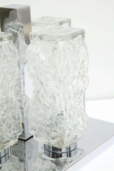  Kaiser Kaiser Ice Glass and Chrome Flush Mount 1 of 2