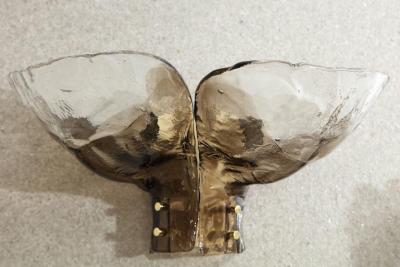  Kalmar Lighting Kalmar Clear Smoked Glass Sconces