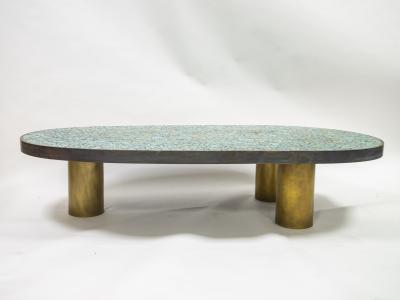  Kam Tin Large turquoise coffee table