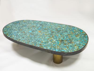  Kam Tin Large turquoise coffee table