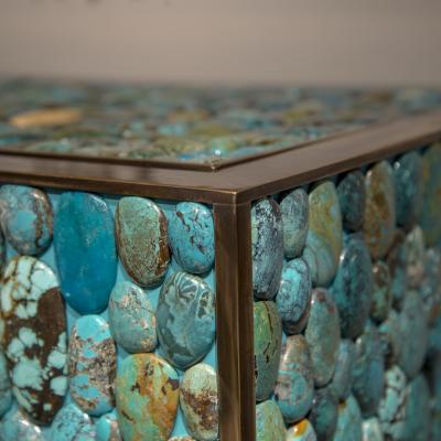  Kam Tin Turquoise bar cabinet