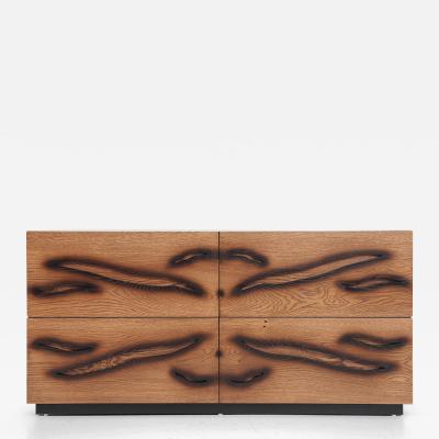  Kanttari Modern Brown Black Sideboard Chest of Drawers or Console