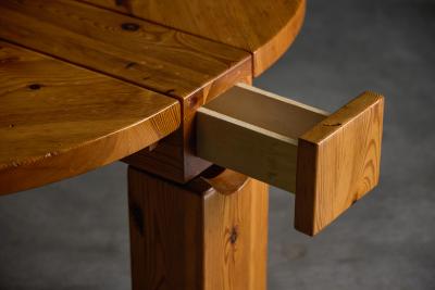  Karl Andersson Son Brutalist Pine Wood Coffee Table Sweden 1970s