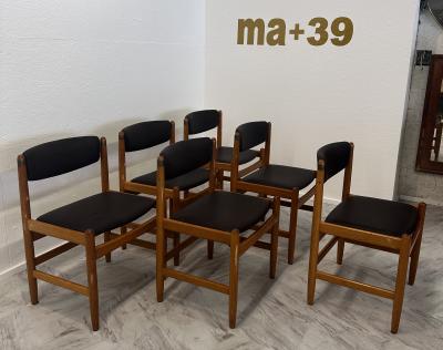  Karl Andersson Son Set of 6 Oak Dining Chairs by B rge Mogensen for Karl Andersson S ner 1950s