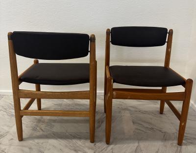  Karl Andersson Son Set of 6 Oak Dining Chairs by B rge Mogensen for Karl Andersson S ner 1950s