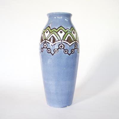  Karlsruher Majolika Majolika Art Deco Vase Germany 1925