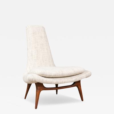  Karpen of California California Modern Sculptural High Back Lounge Chair by Karen of CA