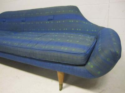  Karpen of California Fabulous Space Age Karpen Style Gondola Sofa Mid Century Modern
