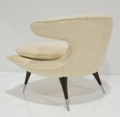  Karpen of California Horn Chair by Karpen of California in Boucl USA c 1960s