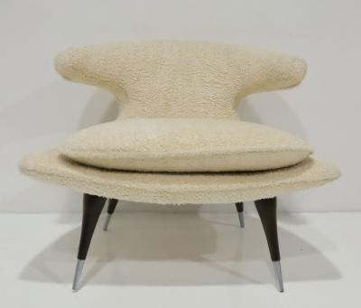  Karpen of California Horn Chair by Karpen of California in Boucl USA c 1960s