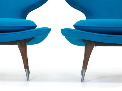  Karpen of California Karpen of California Horn Lounge Chairs