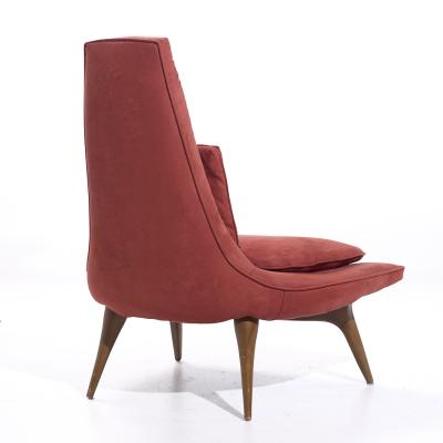  Karpen of California Karpen of California Mid Century Slipper Chair Pair