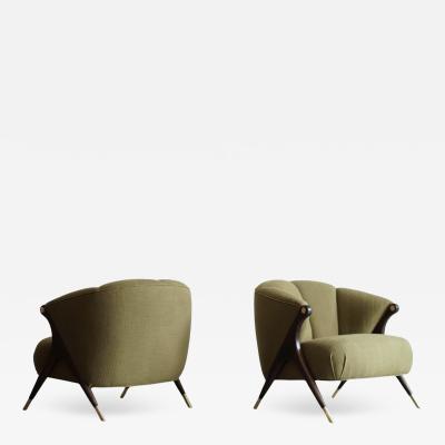  Karpen of California Set of Lounge Chairs by Karpen of California C 1950s