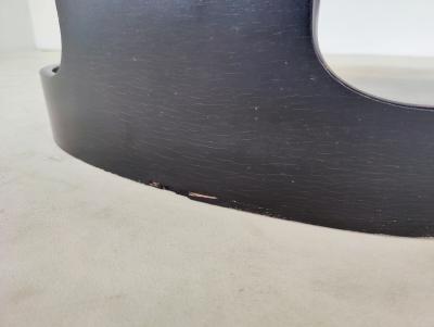  Kartell Black Wooden 4801 Armchair by Joe Colombo for Kartell