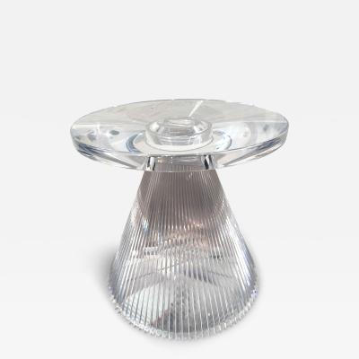  Kartell Transparent Acrylic Side Table by Kartell Italy 1970s