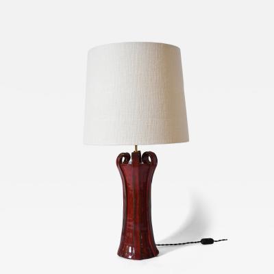  Kasa Henry red ceramic lamp 40cm Barracuda Edition 