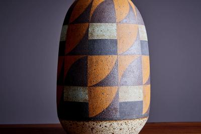  Kat Roger Kat Roger Table Lamp with hand crafted and hand painted ceramic base USA