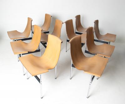  Katavolos Littel Kelly 10 T Dining Chairs by Katavolos Littell Kelley For Laverne International