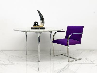  Katavolos Littel Kelly Katavalos Littell and Kelley 48 Dining Table Carrara Marble Laverne 1960s