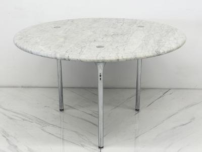  Katavolos Littel Kelly Katavalos Littell and Kelley 48 Dining Table Carrara Marble Laverne 1960s
