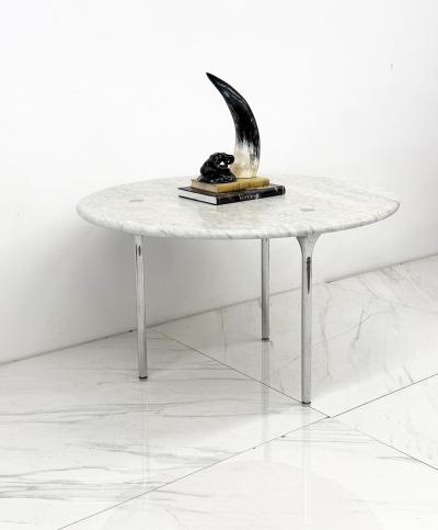 Katavolos Littel Kelly Katavalos Littell and Kelley 48 Dining Table Carrara Marble Laverne 1960s